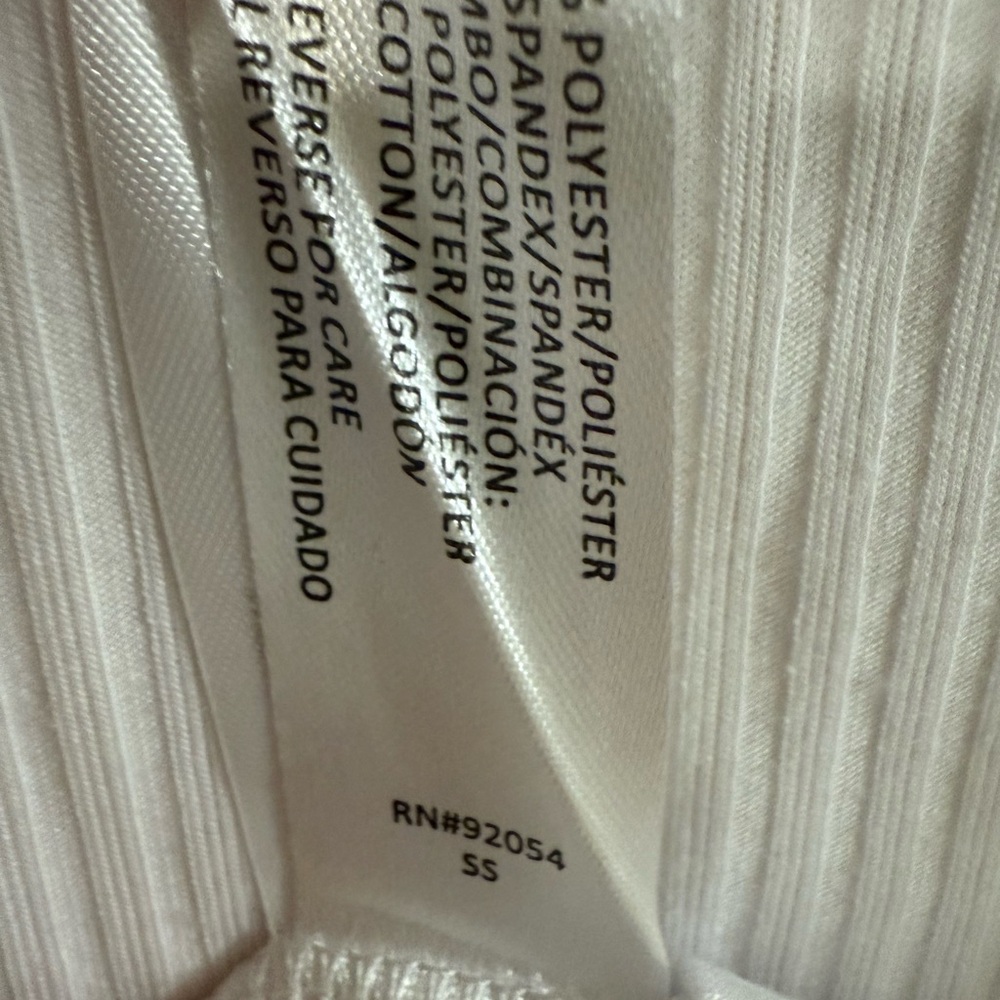 White and Blue Striped Ruffle Sleeve Top - Picture 5 of 9
